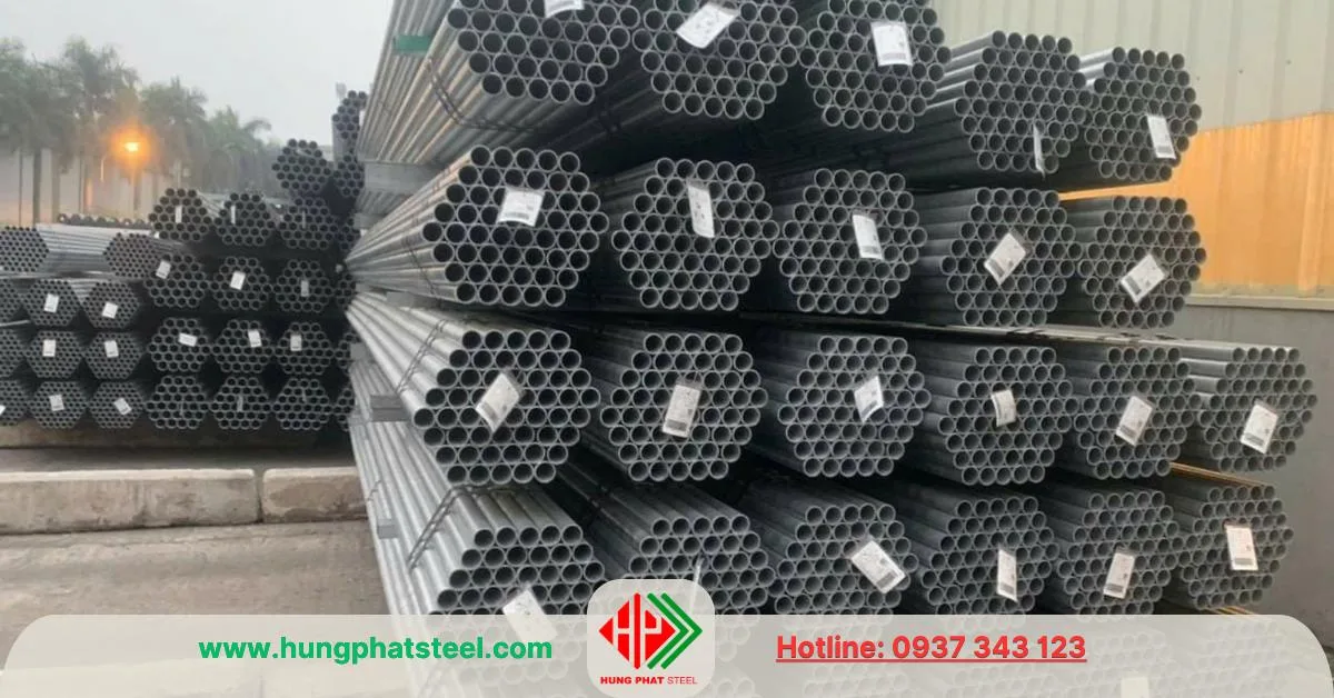 Ống thép mạ kẽm phi 27 (DN25)