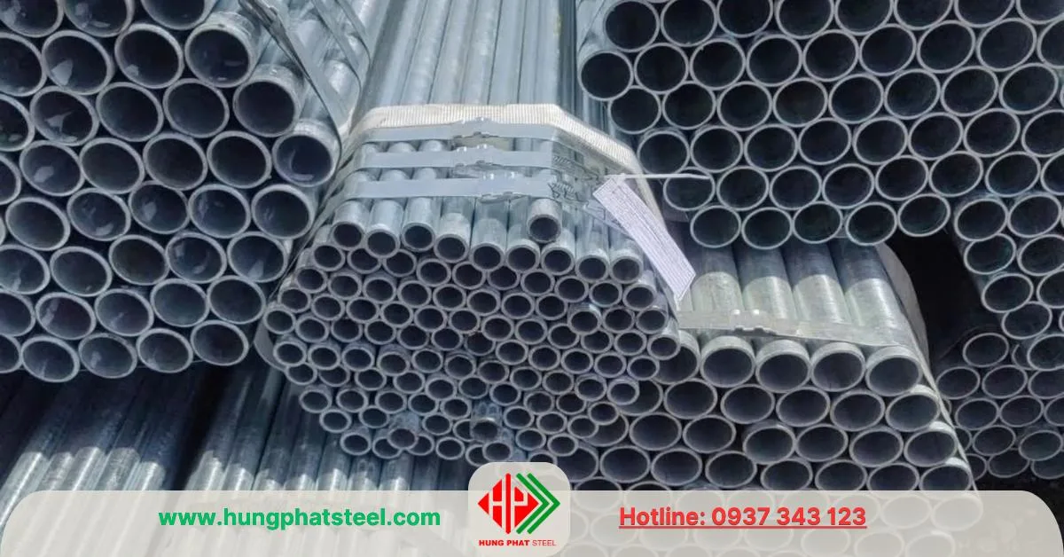 Ống thép mạ kẽm phi 34 (DN25)