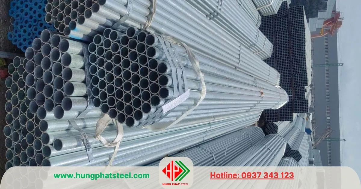 Ống thép mạ kẽm phi 34 (DN25)