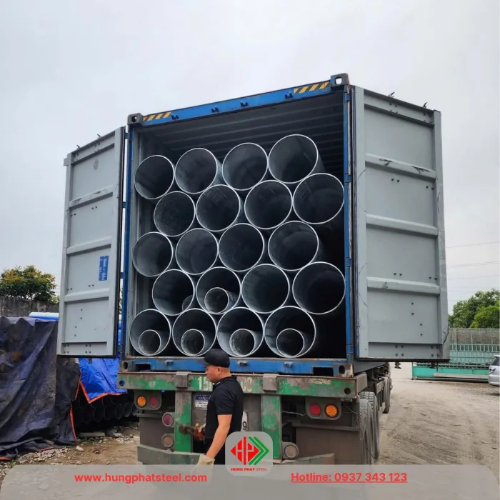 Ống thép mạ kẽm phi 356 (DN350)