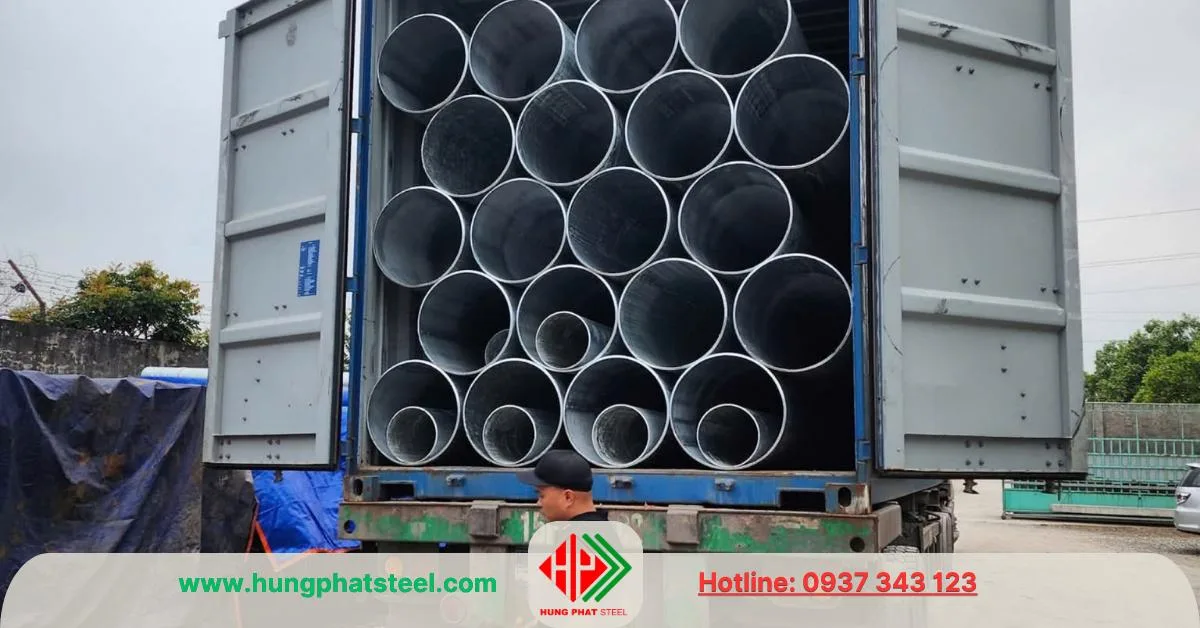 Ống thép mạ kẽm phi 356 (DN350)
