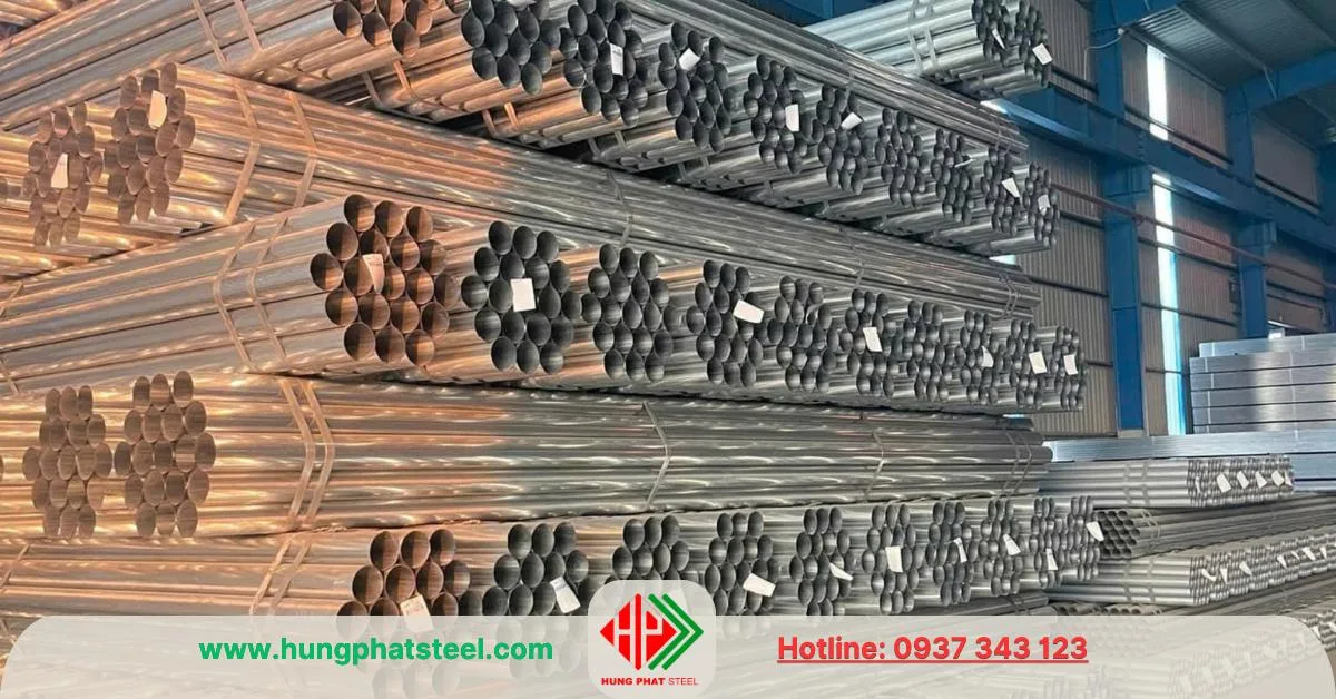 Ống thép mạ kẽm phi 42 (DN32)
