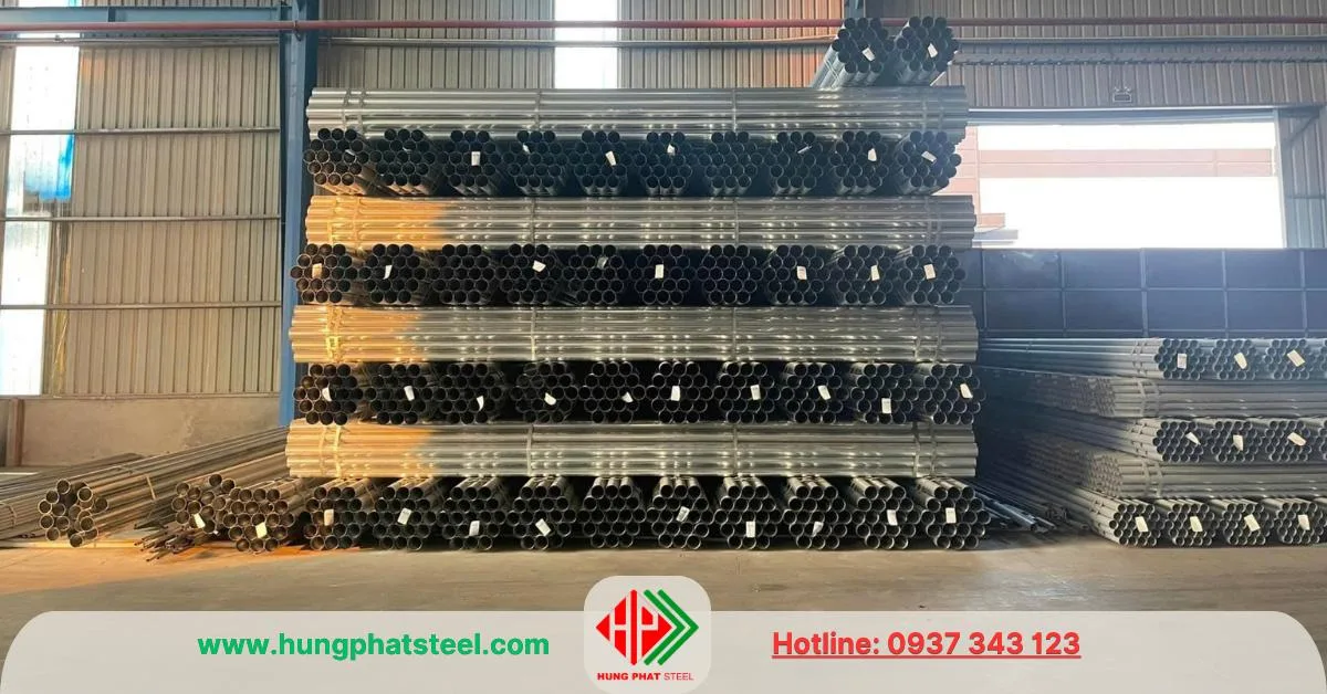 Ống thép mạ kẽm phi 42 (DN32)
