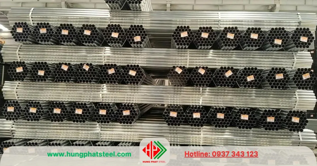 Ống thép mạ kẽm phi 42 (DN32)