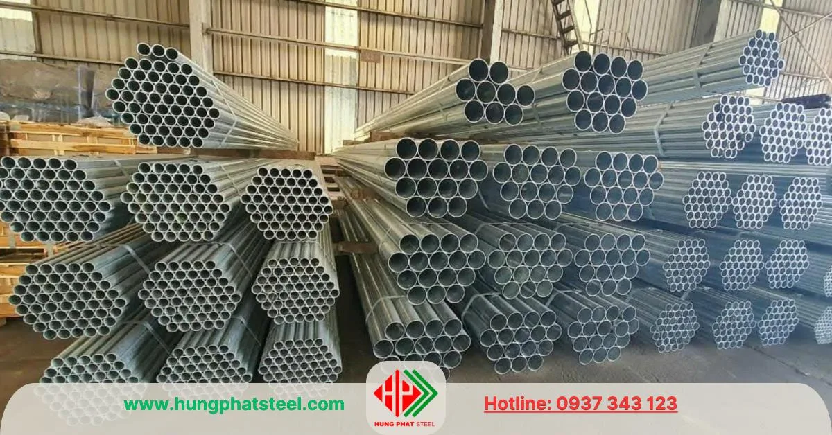 Ống thép mạ kẽm phi 49 (DN40)