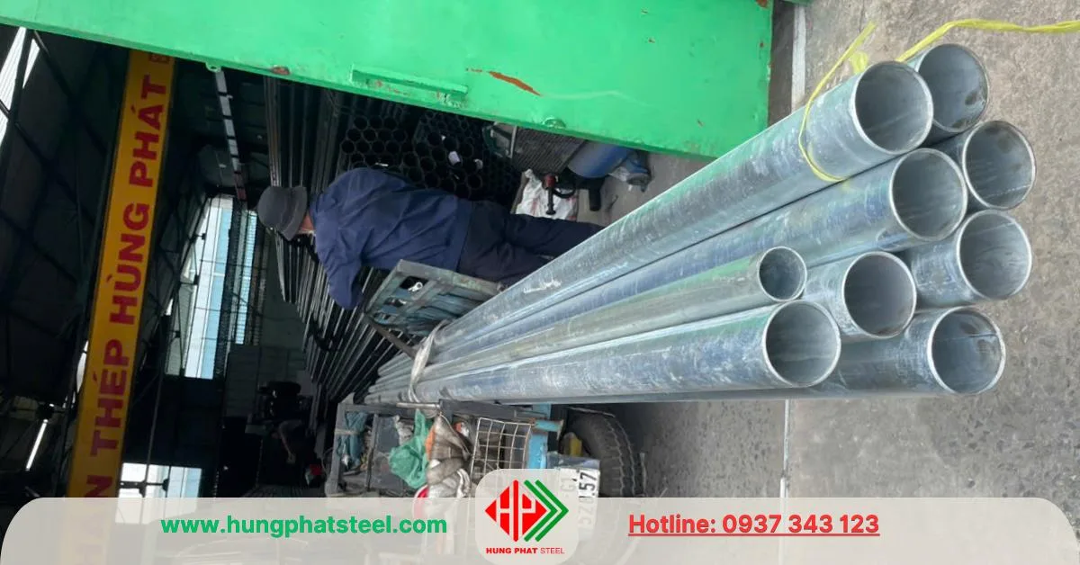 Ống thép mạ kẽm phi 80 (DN80)