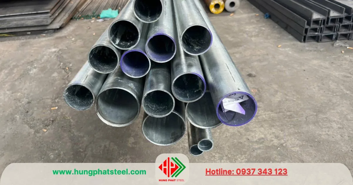 Ống thép mạ kẽm phi 80 (DN80)