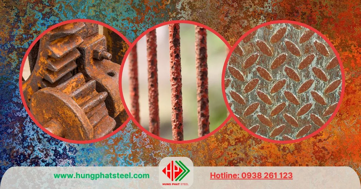 Sắt thép bị rỉ sét