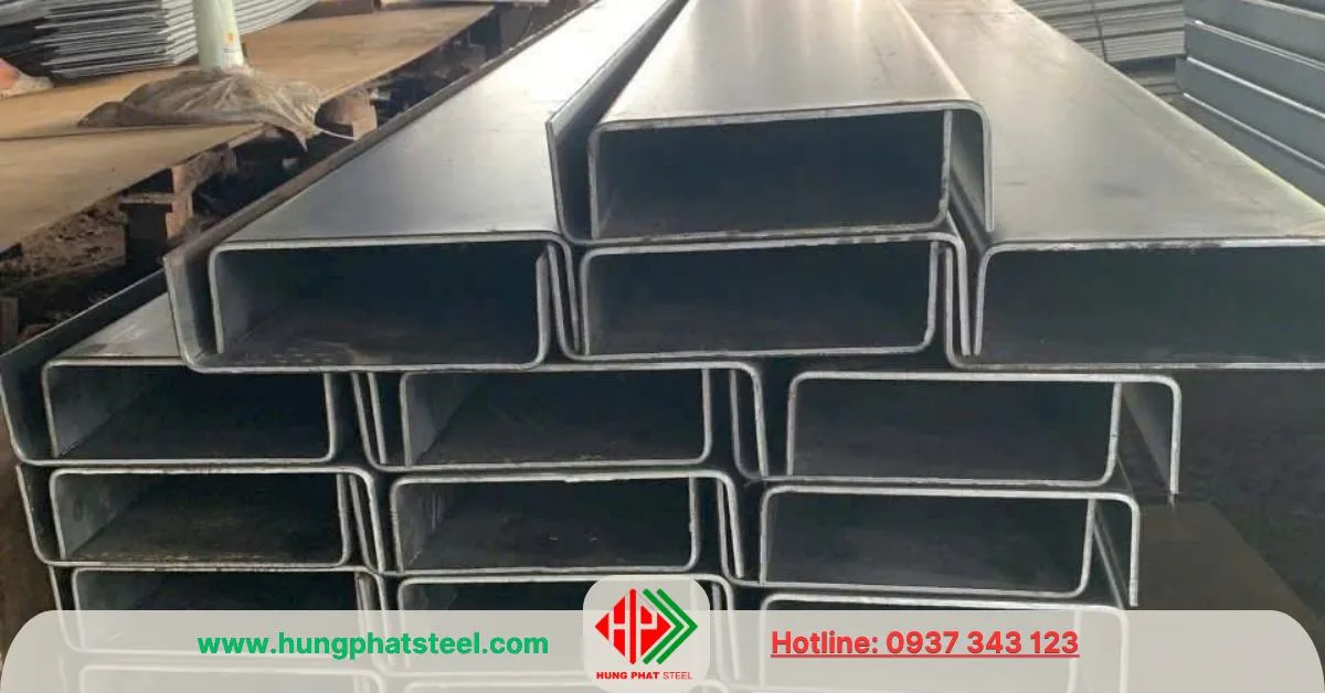 Thép Hùng Phát nhận gia công chấn chữ U từ thép tấm SS400, Q235m Q345...v.v.
