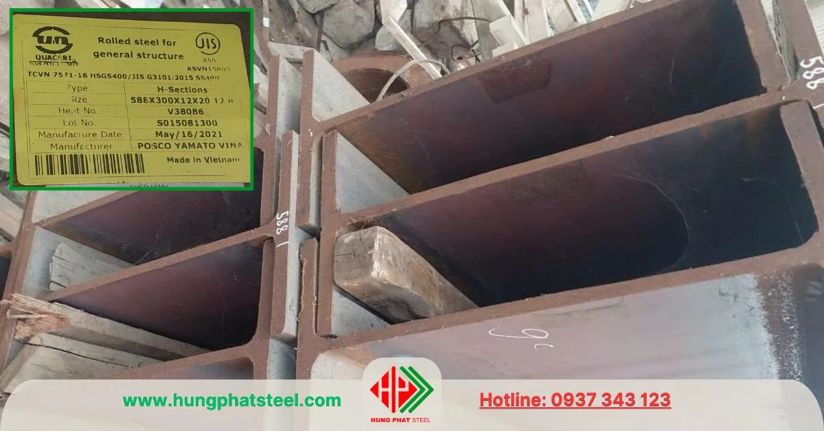 Thép I588 thương hiệu Posco Việt Nam
