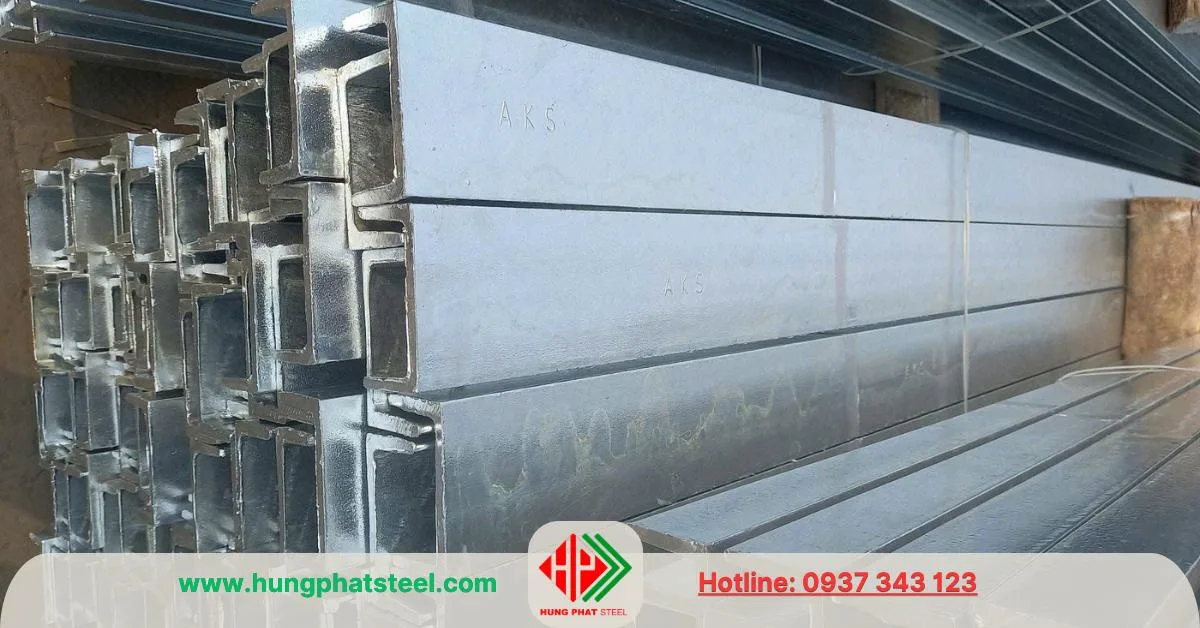 Thép U120 mạ kẽm nhúng nóng