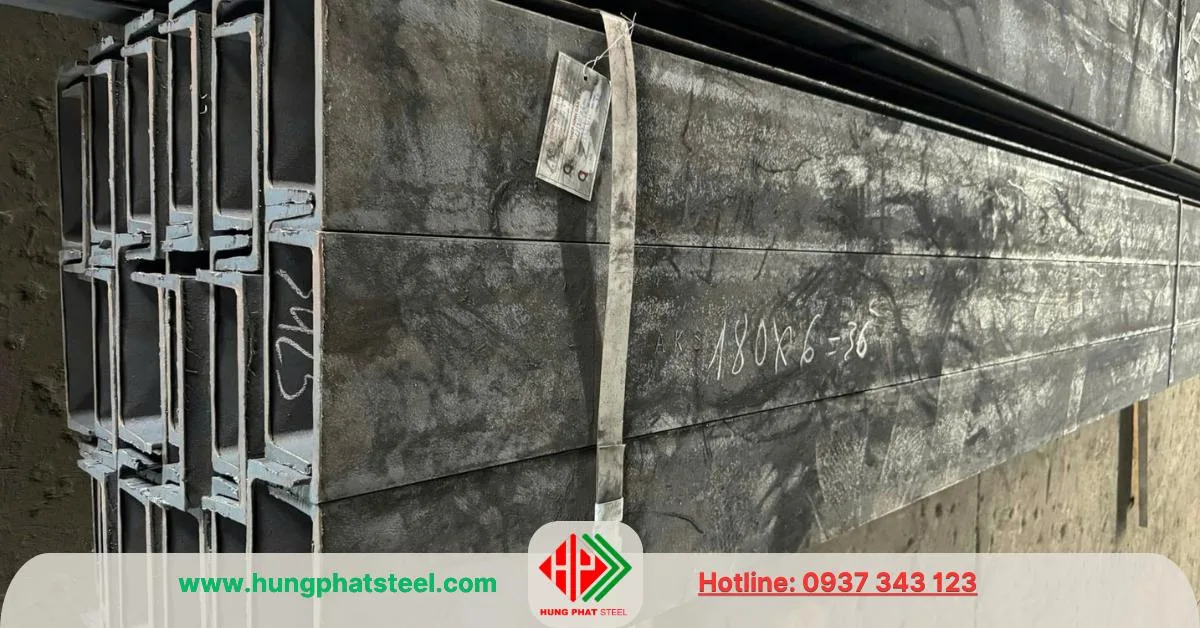Thép U180 thương hiệu AKS phân phối chính hãng tại cty Thép Hùng Phát