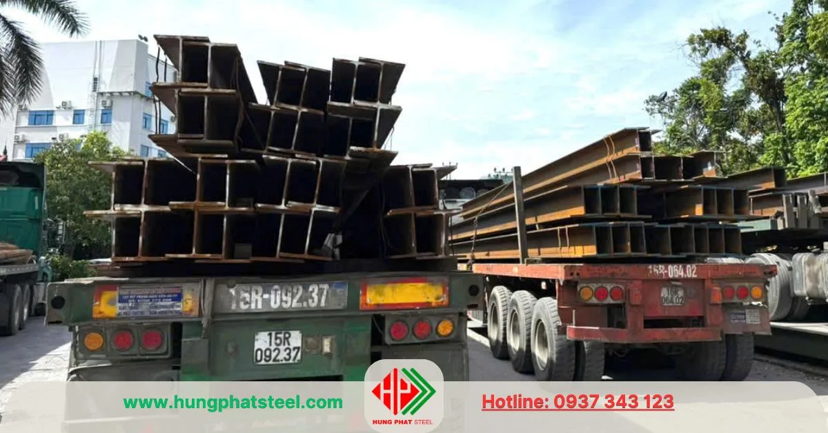 Thép hình H300 xuất kho về công trình của bạn
