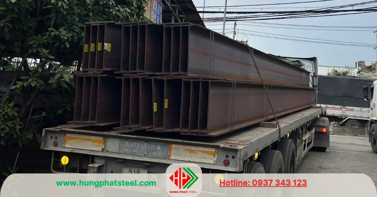 Thép hình I600 Posco xuất kho Thép Hùng Phát