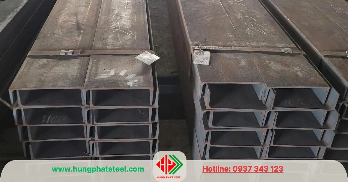 Thép hình U250 thương hiệu AKS phân phối bởi cty Thép Hùng Phát 