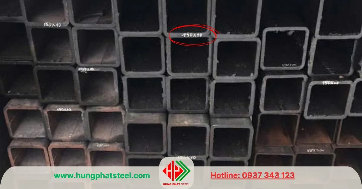 Thép hộp đen 150x150x10ly hàng nhập khẩu