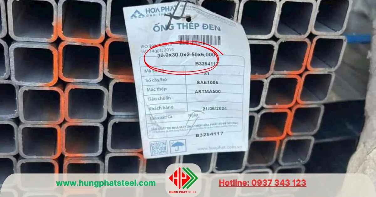 Thép hộp đen 30x30