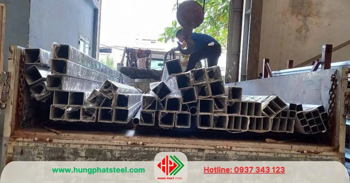 Thép hộp không gỉ SUS304 quy cách 100x100 