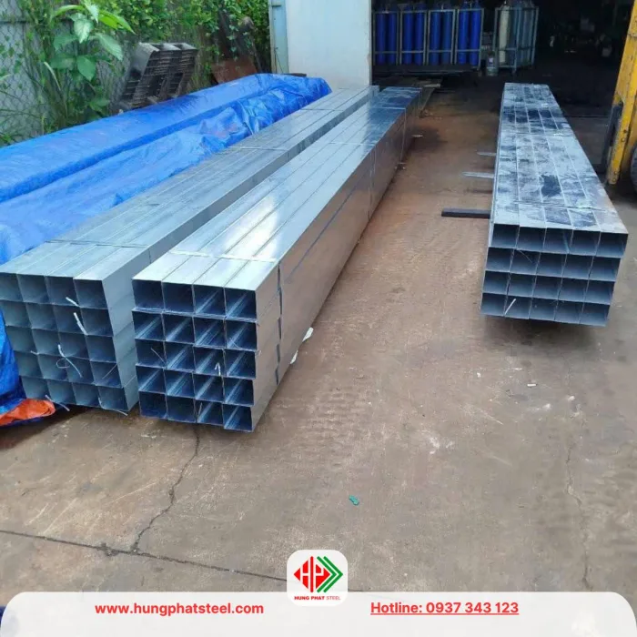 Thép hộp mạ kẽm 120x120