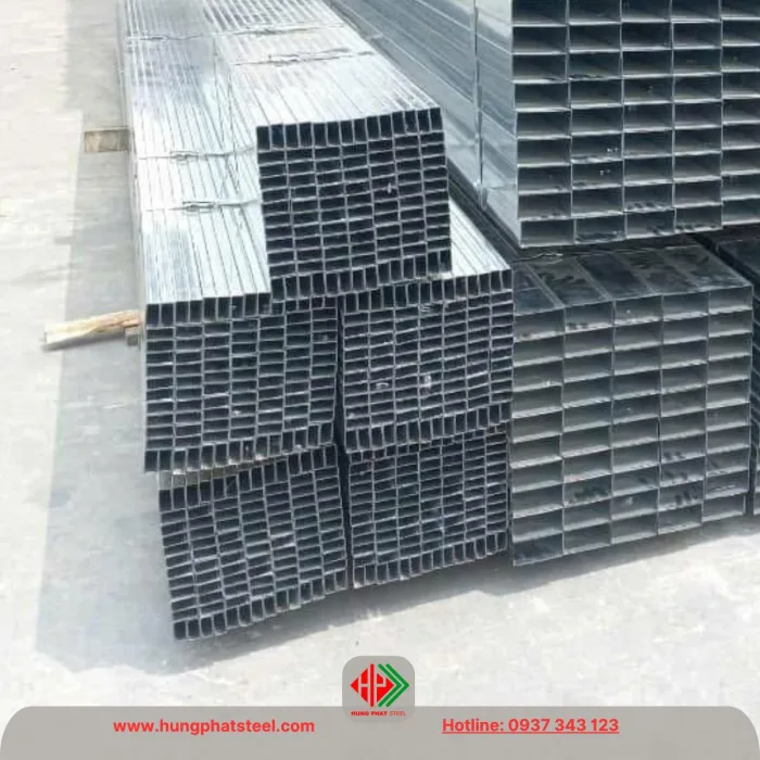 Thép hộp mạ kẽm 13x26