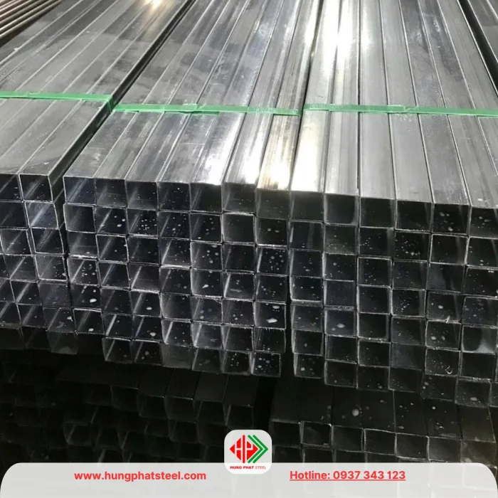 Thép hộp mạ kẽm 75x75