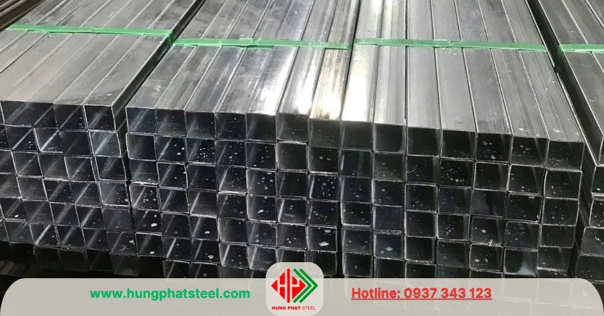 Thép hộp mạ kẽm 75x75 