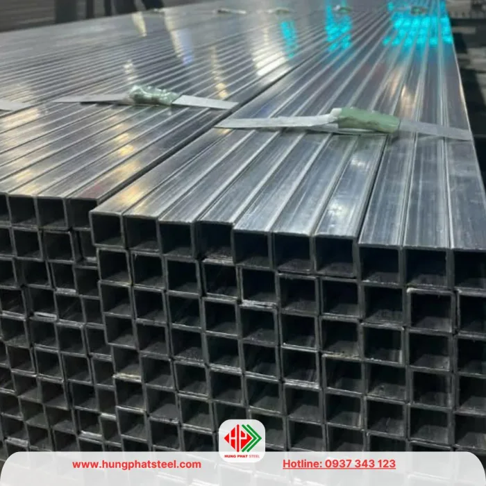 Thép hộp mạ kẽm 75x75