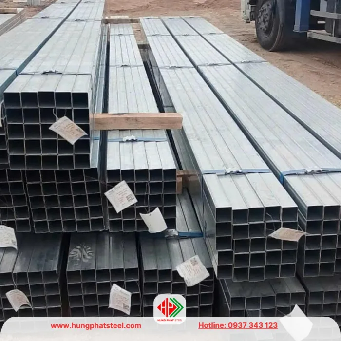 Thép hộp mạ kẽm 80x80