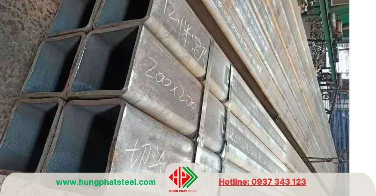 Thép hộp vuông 200x200 hàng nhập khẩu