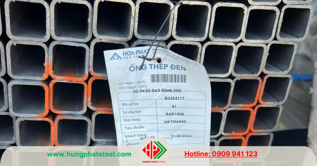 Thép hộp vuông 30x30 (hàng Hòa Phát)