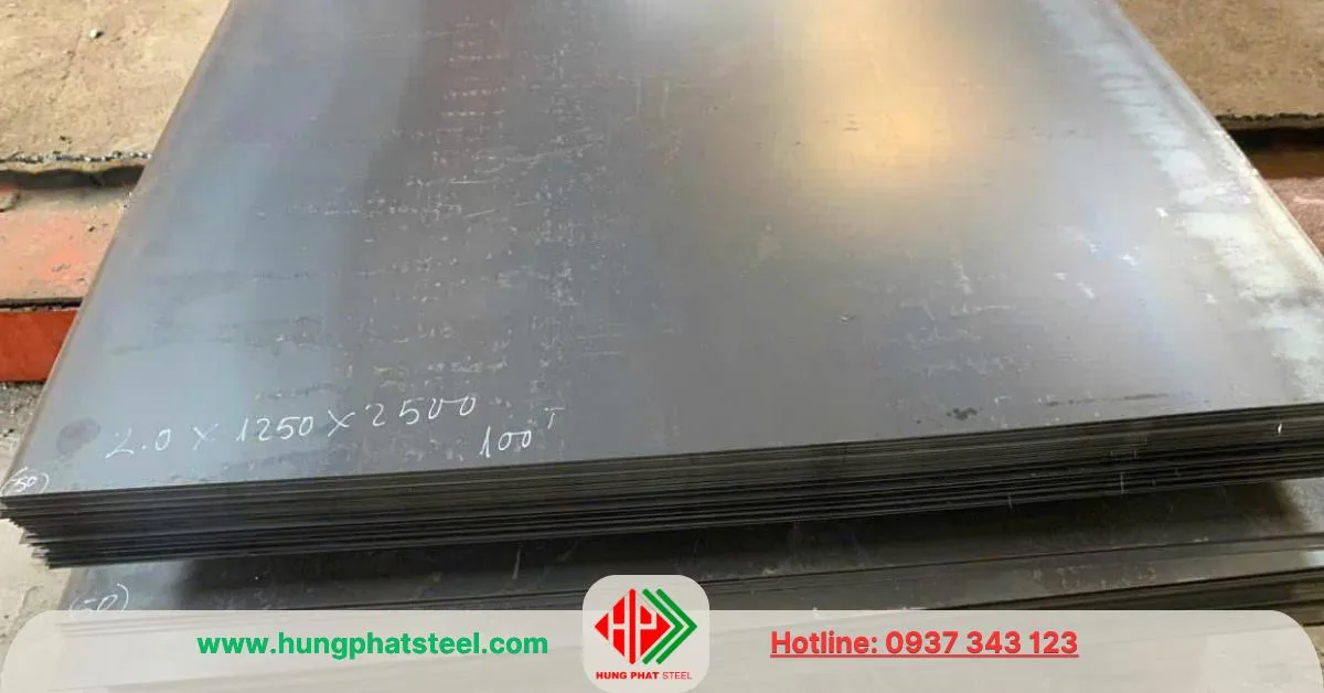 Thép tấm 2ly khổ thép 1250x2500