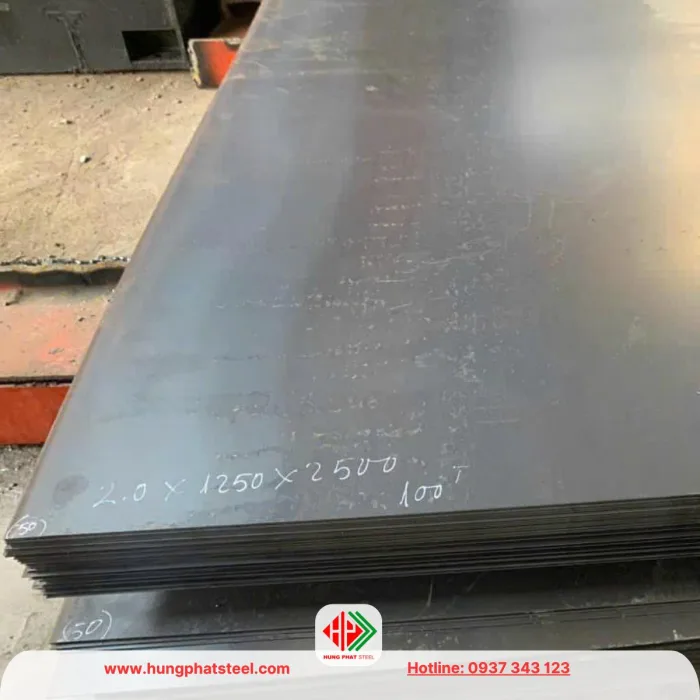 Thép tấm 2ly khổ thép 1250x2500