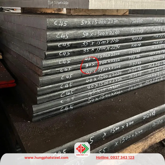 Thép tấm 30ly C45