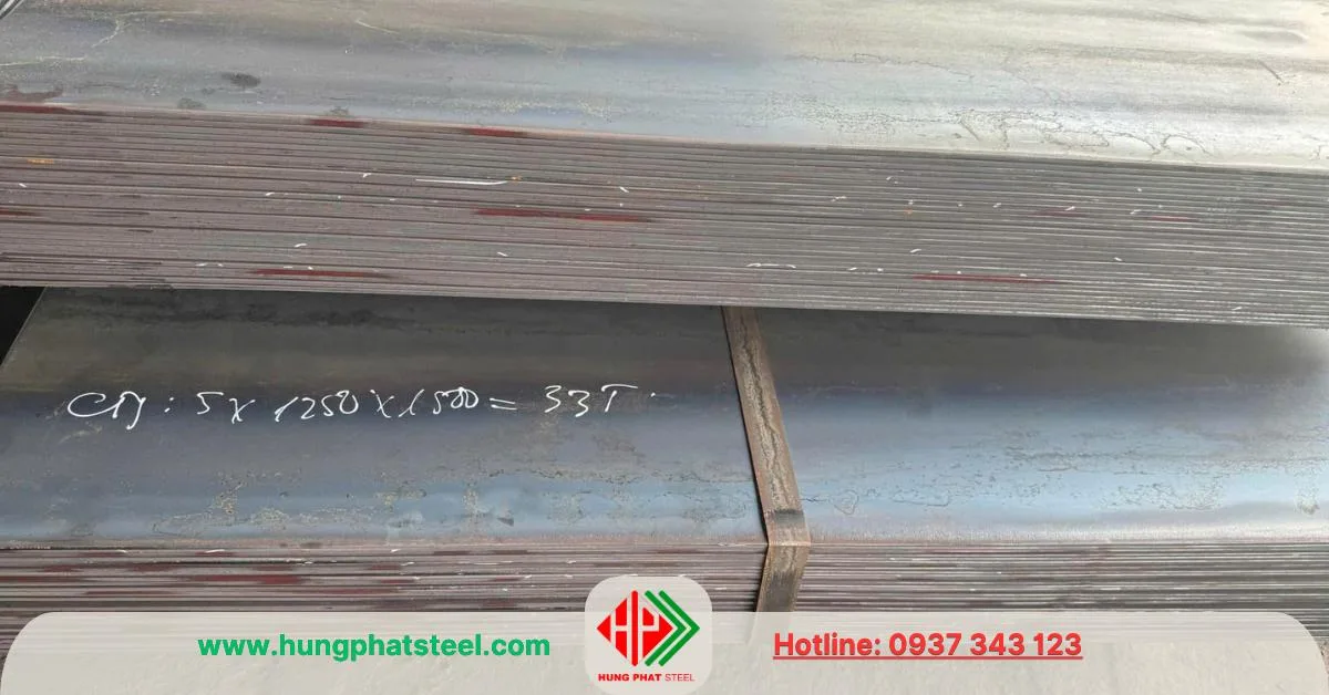 Thép tấm 5ly khổ 1250x1500