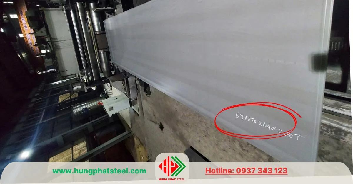 Thép tấm 6ly khổ 1250x4400
