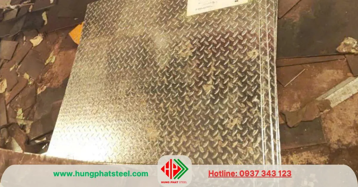 Thép tấm gân mạ kẽm
