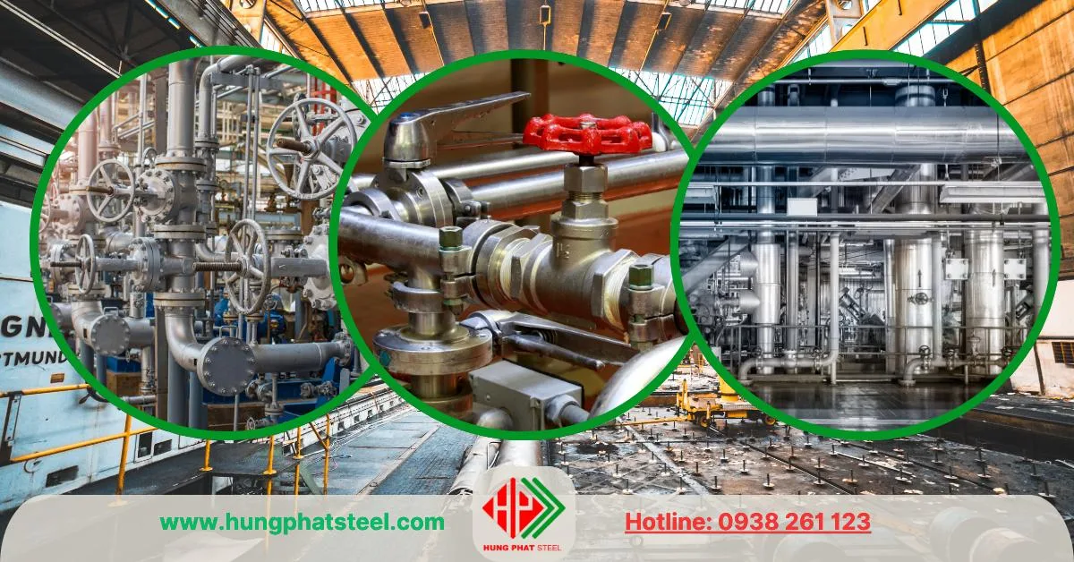 Thường thấy trong các đường ống không gỉ