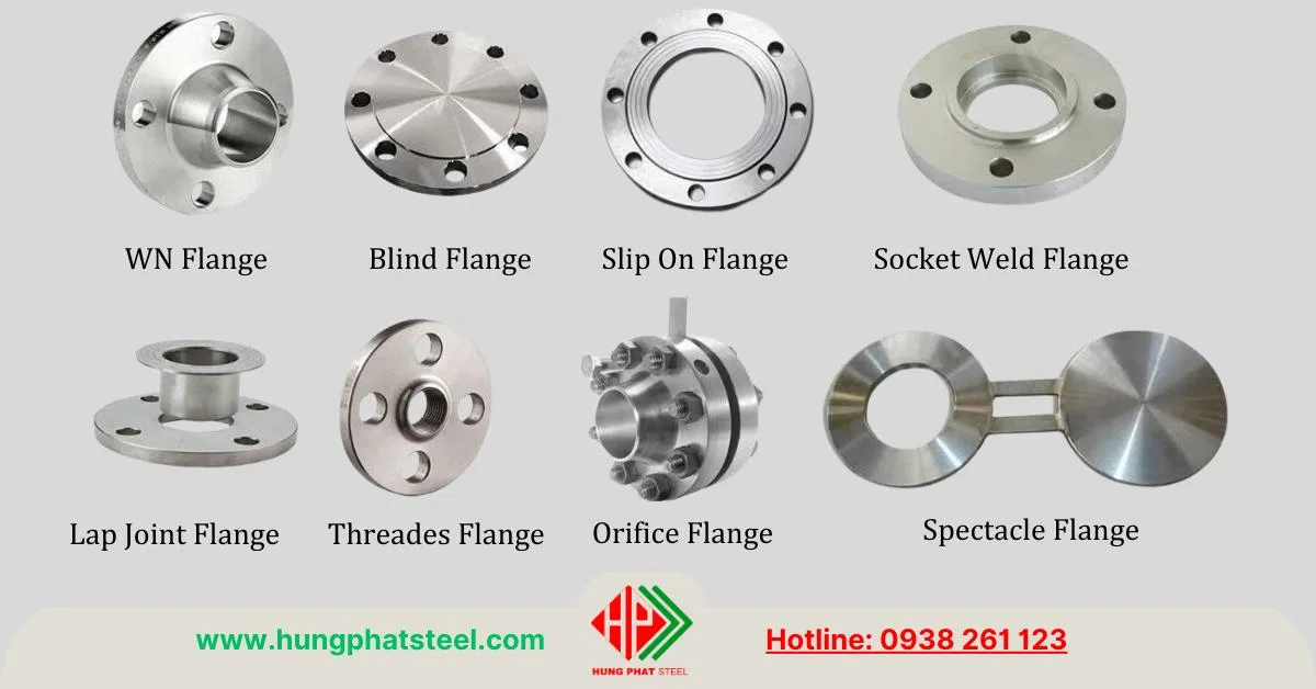 Các loại mặt bích thép