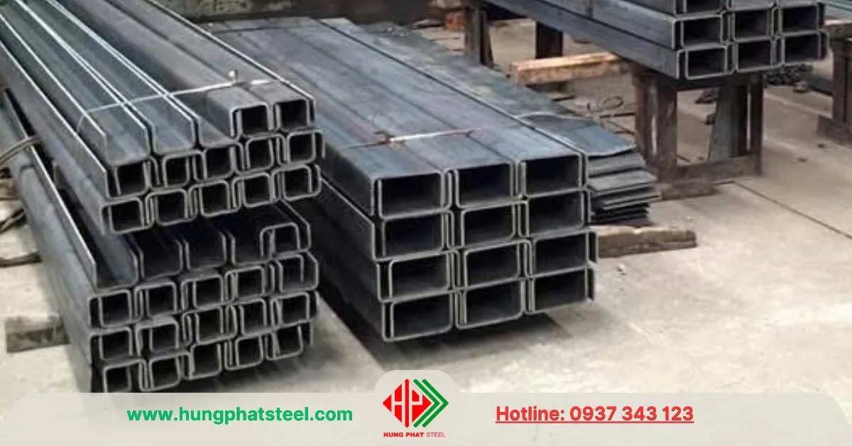 Chấn thép hình U100 theo bản vẽ từ thép tấm