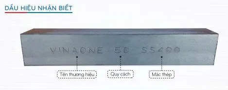 Dấu hiệu nhận biết thép Vinaone