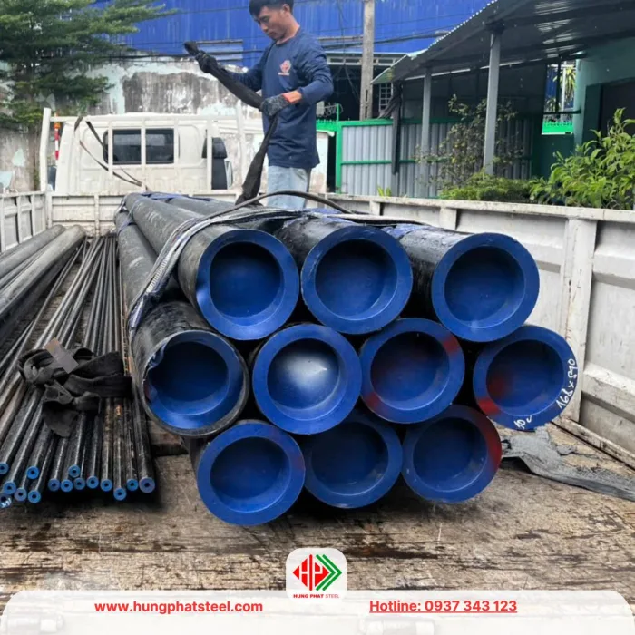Ống thép đúc phi 168 DN150 tại kho Thép Hùng Phát