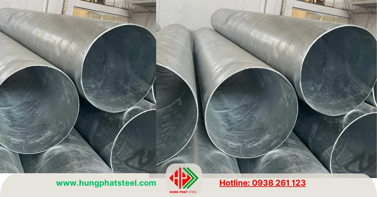 Ống thép hàn xoắn mạ kẽm