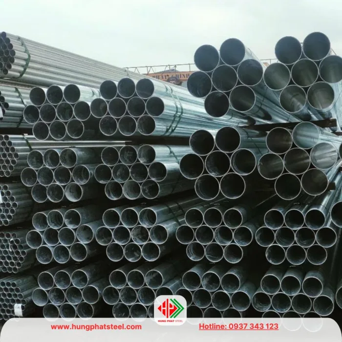 Ống thép mạ kẽm D76.