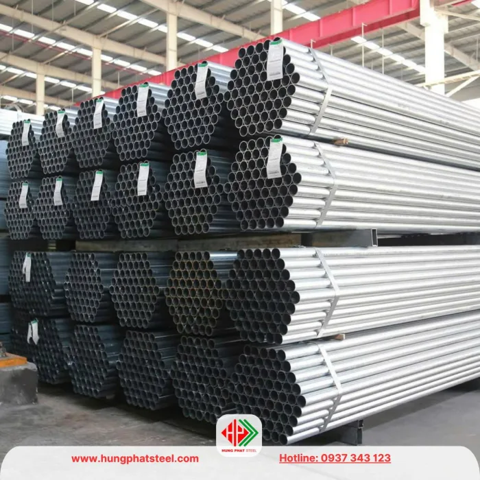 Ống thép mạ kẽm D76.