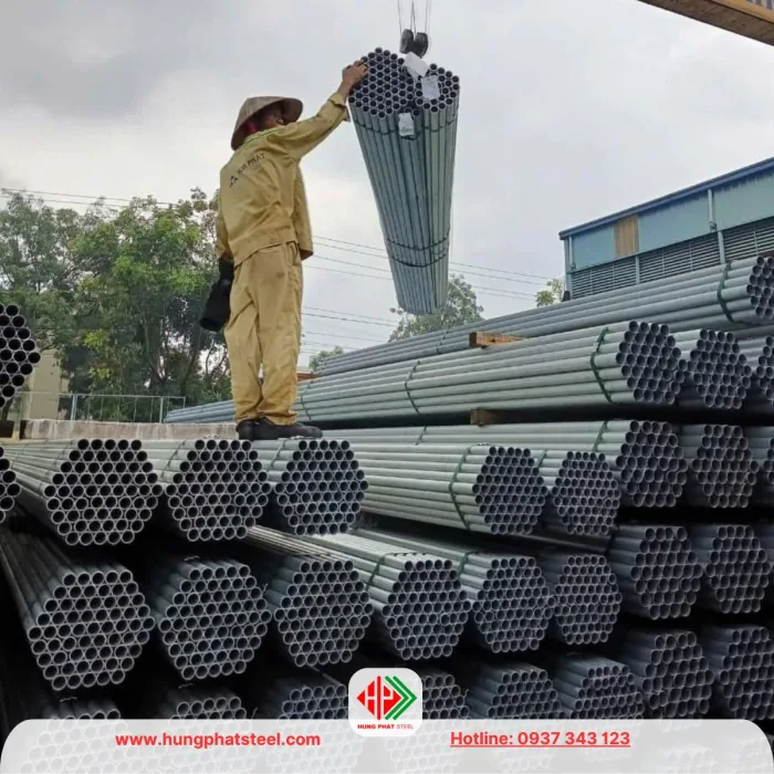 Ống thép mạ kẽm phi 48