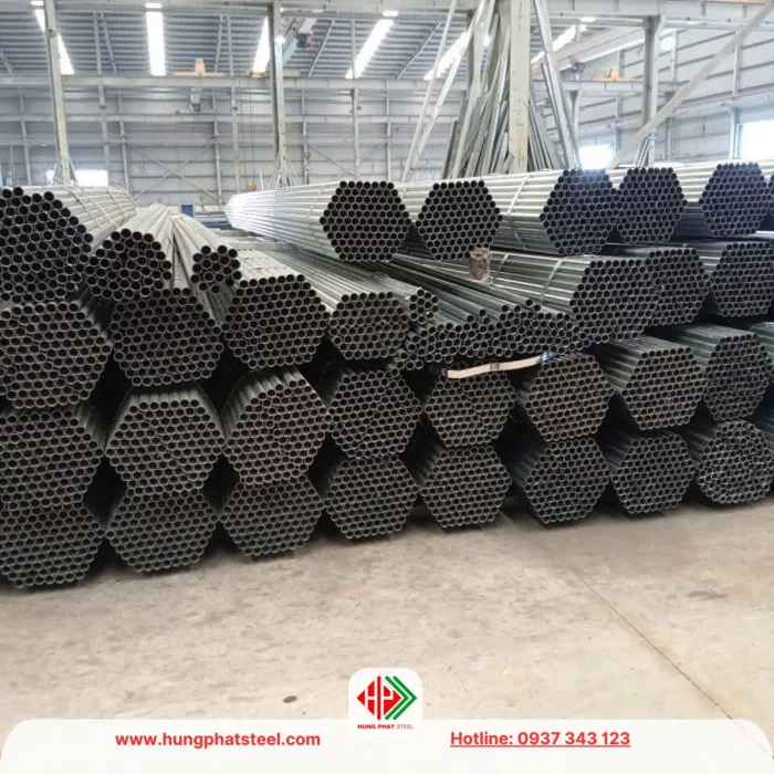 Ống thép tôn mạ kẽm phi 21
