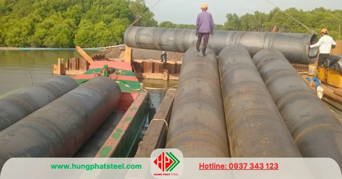 Ống vách casing gia công bởi Thép Hùng Phát