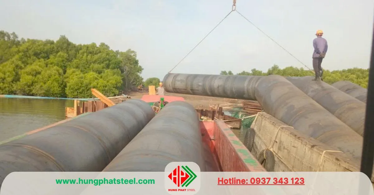 Ống vách casing gia công bởi Thép Hùng Phát