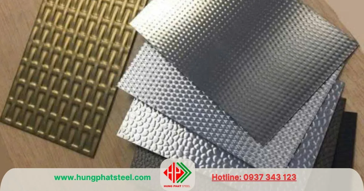 Tấm gân inox trang trí