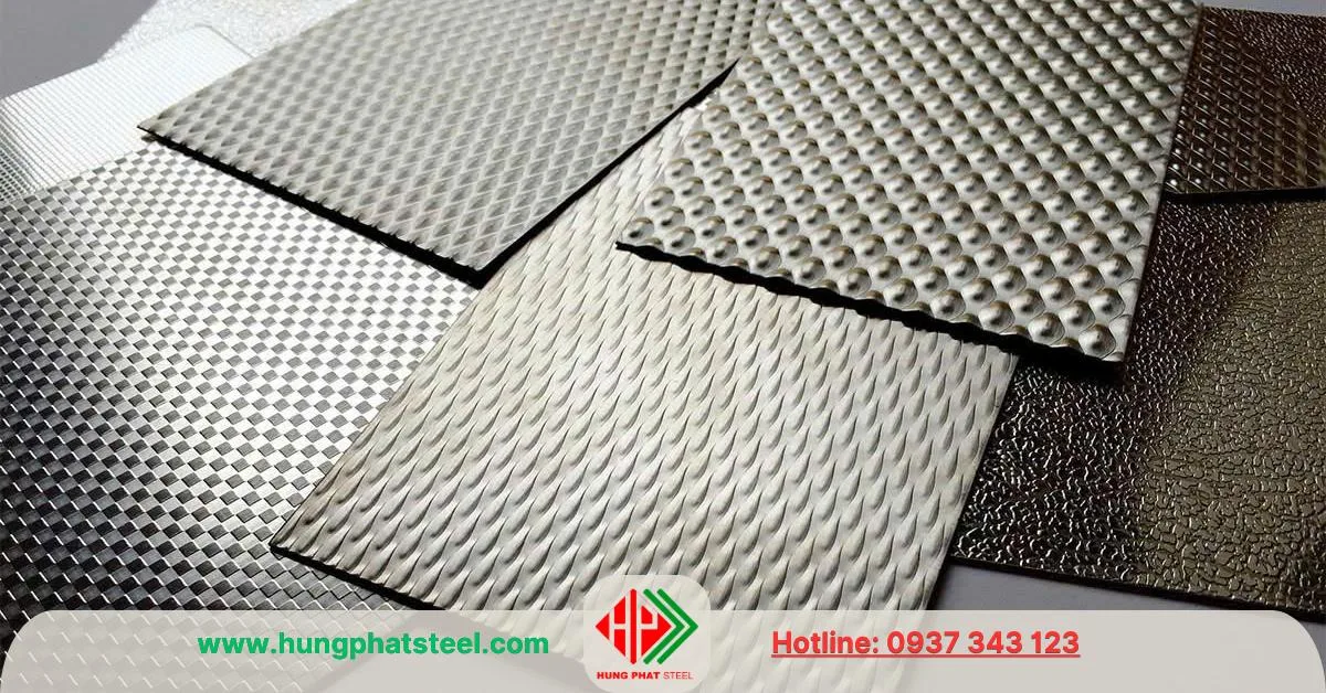 Tấm gân inox trang trí